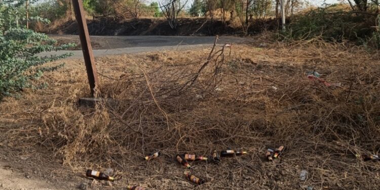 दारुड्यांचं संताप जनक कृत्य….