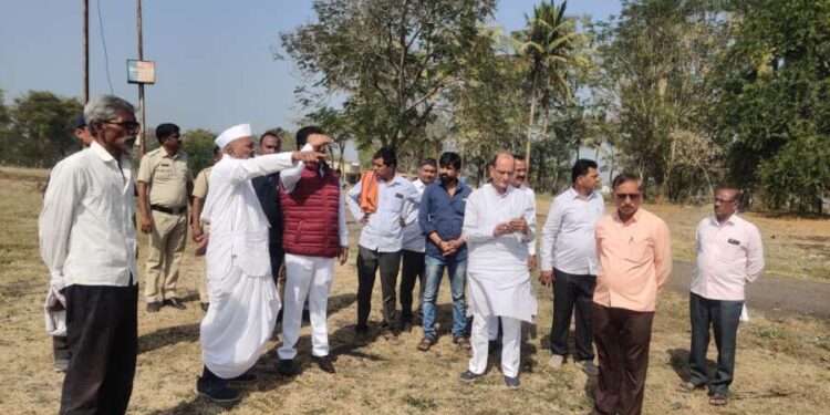 संत मुक्ताई यात्रोत्सव पार्श्वभूमीवर आमदार चंद्रकांत पाटील यांनी संत मुक्ताई नवीन मंदिर परिसराची केली पाहणी !