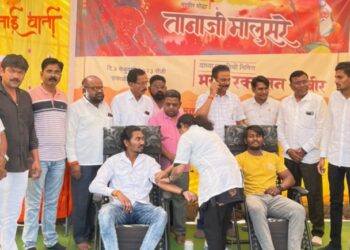 हिंदवी स्वराज्याचे शिलेदार नरवीर योद्धा सुभेदार तानाजी मालुसरे यांच्या पुण्यतिथी निमित्त प्रतिमा पुजन व भव्य रक्तदान शिबीर