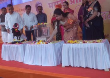 सार्वजनिक शिवजयंती महोत्सव समिती जळगाव च्या स्वागताध्यक्षपदाची जबाबदारी कु. संजनाताई चंद्रकांत पाटील यांनी यशस्वी पणे पाडली पार ! 