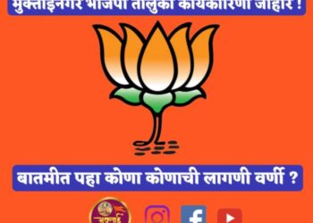 मुक्ताईनगर भाजपा तालुका कार्यकारिणी जाहीर पहा कोणा कोणाची लागली वर्णी ?