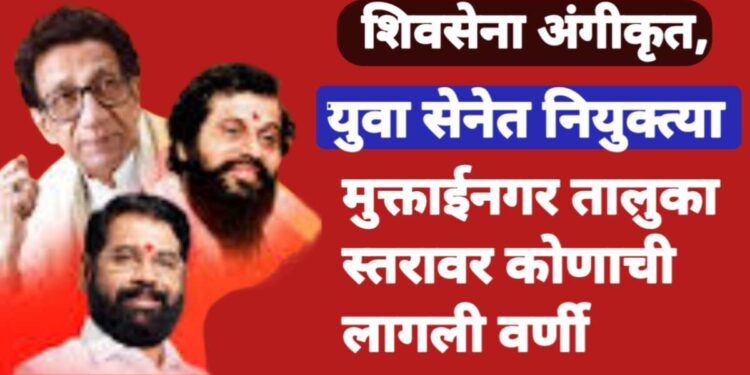 युवा सेनेत नियुक्त्या, मुक्ताईनगर तालुक्यातून कोणाची लागली वर्णी