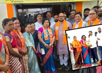 ब्रेकिंग न्यूज! राष्ट्रवादीला मोठा झटका — संगीताताई भामरेंसह शेकडो पदाधिकाऱ्यांचा शिवसेनेत जंगी प्रवेश!